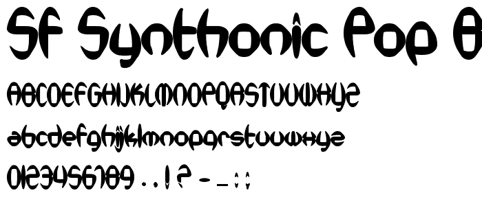 SF Synthonic Pop Bold font